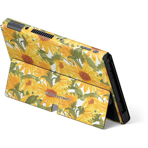 Bouffants and Broken Hearts Sunflowers Nintendo Switch OLED (2021) Skin